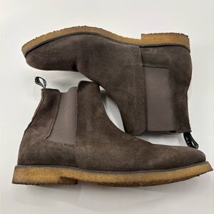ALLSAINTS Taupe Suede Chelsea Boots western cowboy festival Shoes Men's Size 9